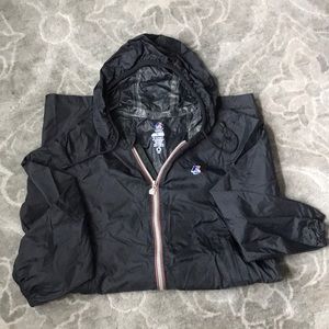 K-Way Full-length Windbreaker, dark grey